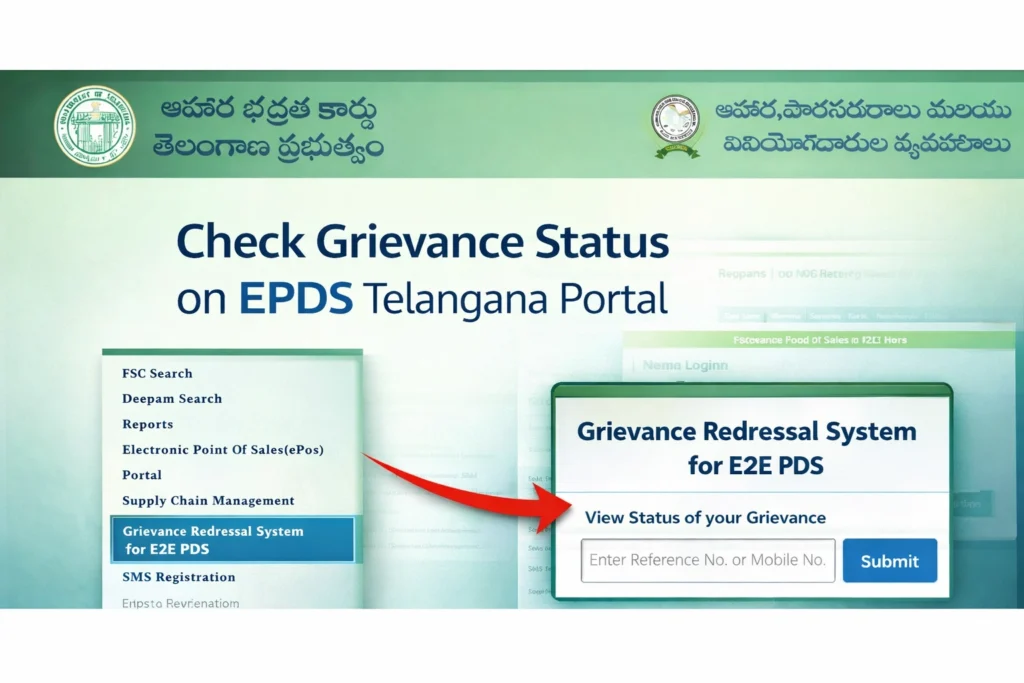 Step‑by‑Step: How to Check Grievance Status on EPDS Telangana Portal