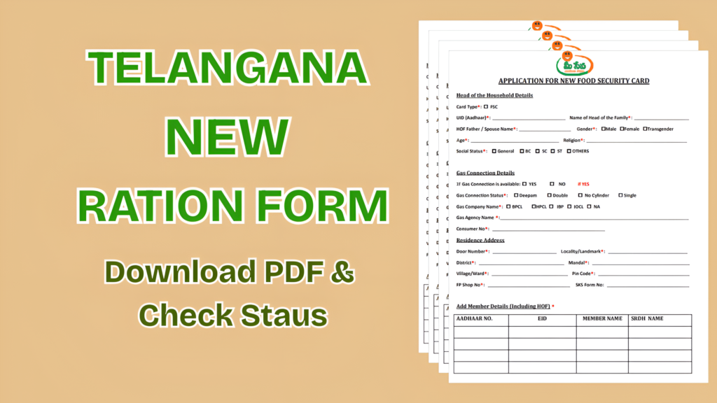 Step‑by‑Step Guide Download Telangana Ration Card PDF Online