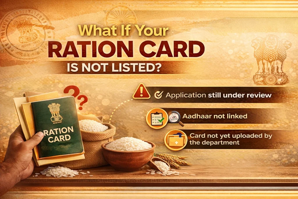What If Your Ration Card Is Not Listed?