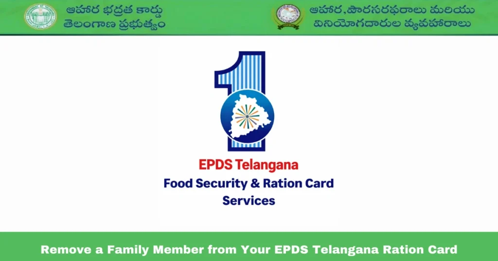 Remove a Family Member from Your EPDS Telangana