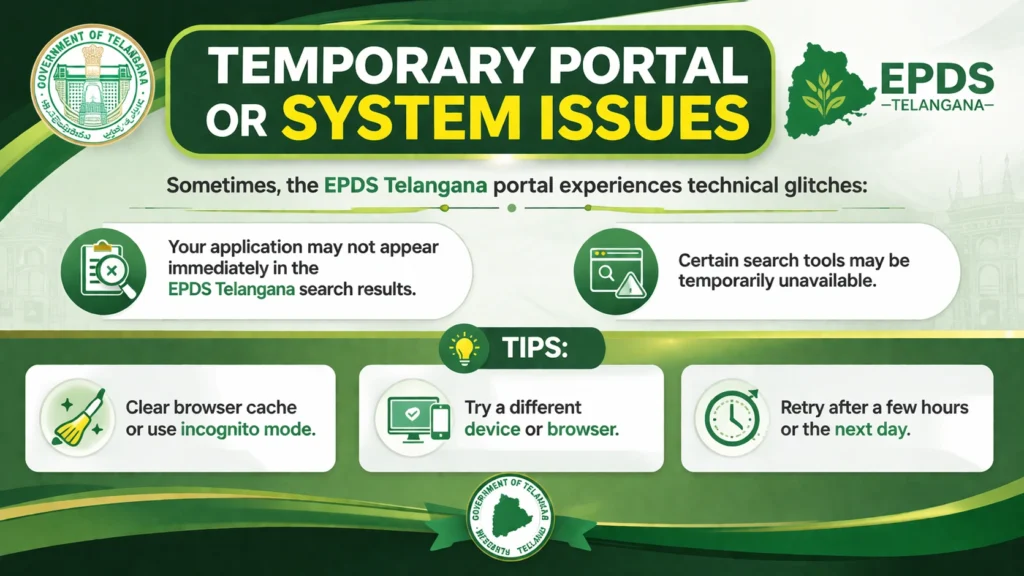 Temporary Portal or System Issues