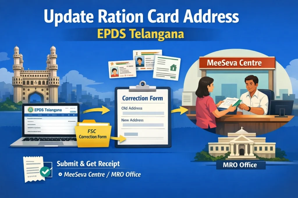 Step-by-Step Guide to Update Ration Card Address EPDS Telangana