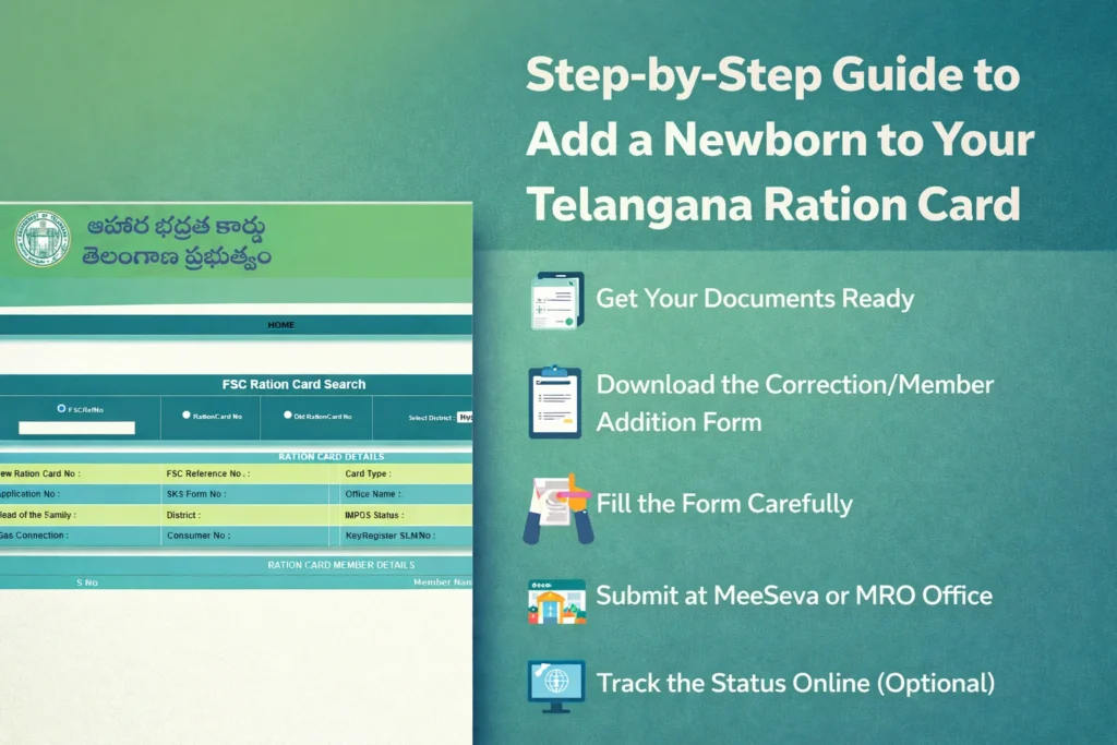 Step‑by‑Step Guide to Add a Newborn to Your Telangana Ration Card