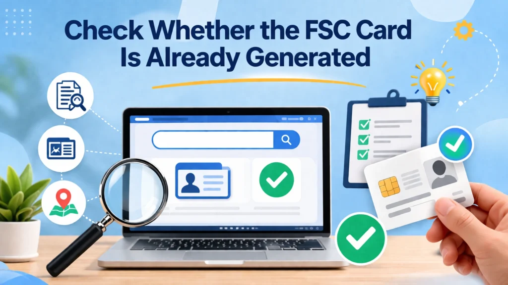 Check Whether the FSC Card Is Already Generated