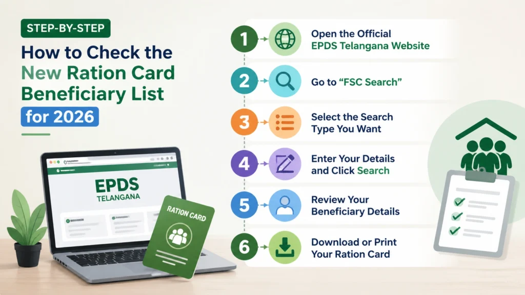 Step‑by‑Step: How to Check the New Ration Card Beneficiary List for 2026
