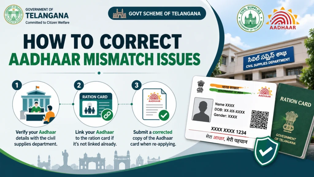 How to Correct Aadhaar Mismatch Issues