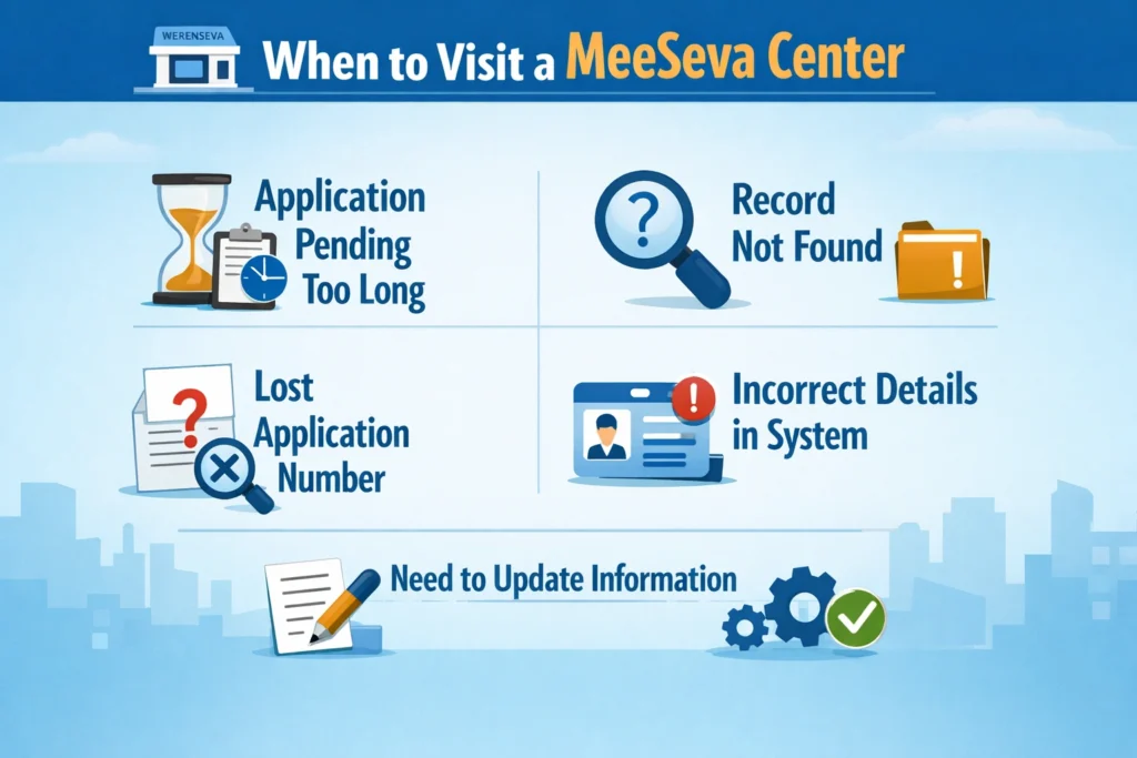 When to Visit a MeeSeva Center