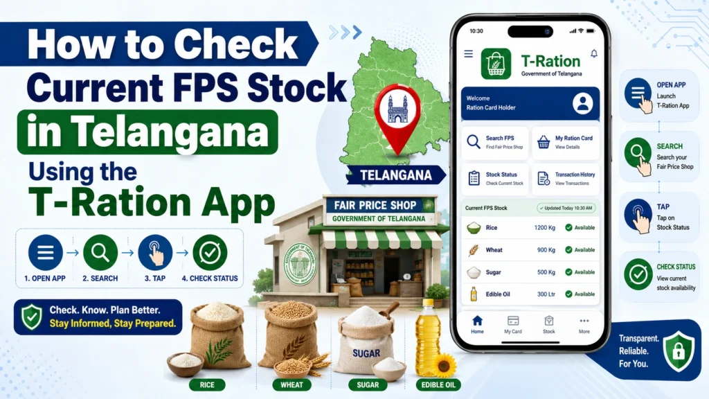 How to Check Current FPS Stock in Telangana Using the T-Ration App