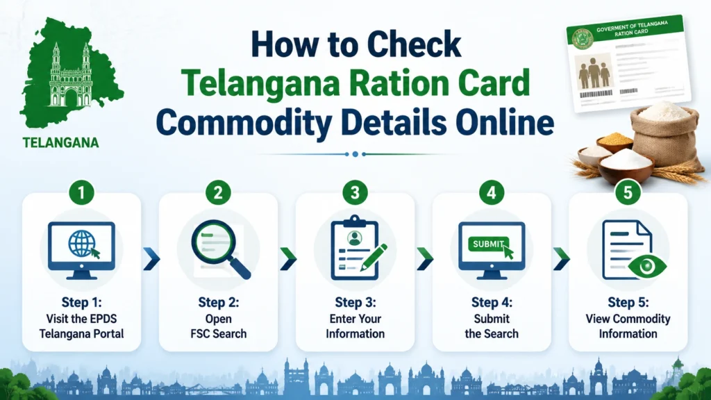 How to Check Telangana Ration Card Commodity Details Online