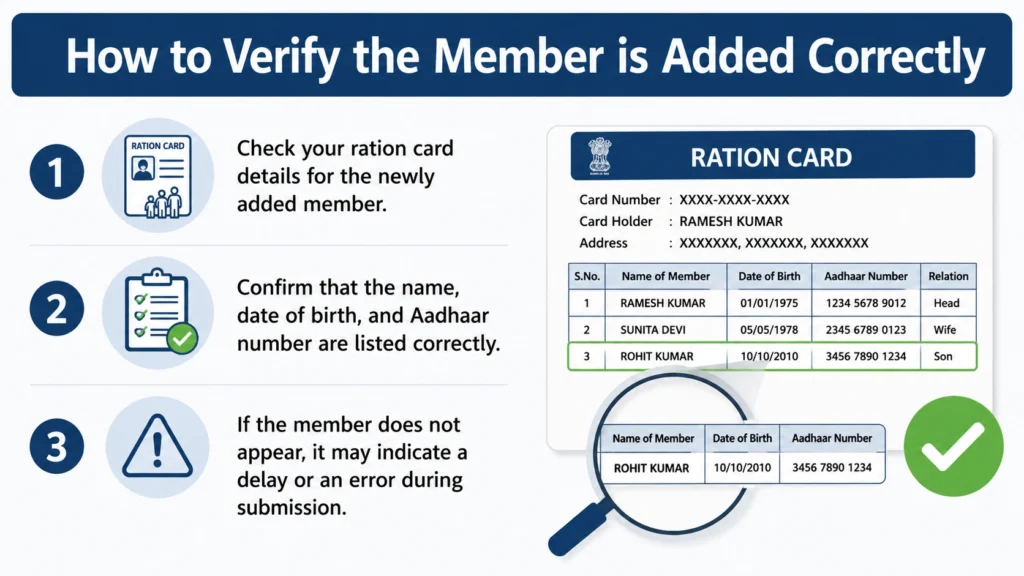 How to Verify the Member is Added Correctly