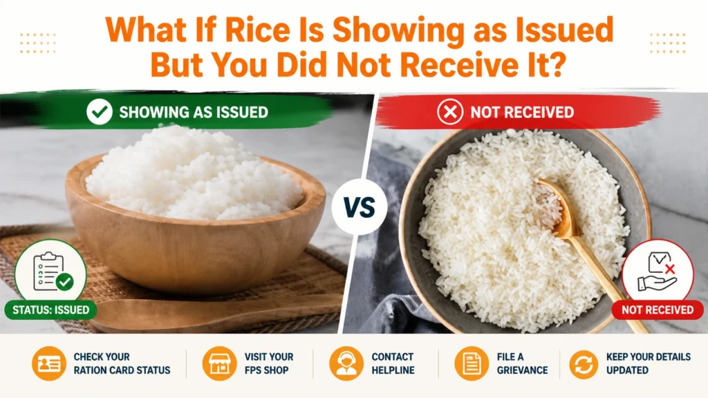 What If Rice Is Showing as Issued But You Did Not Receive It