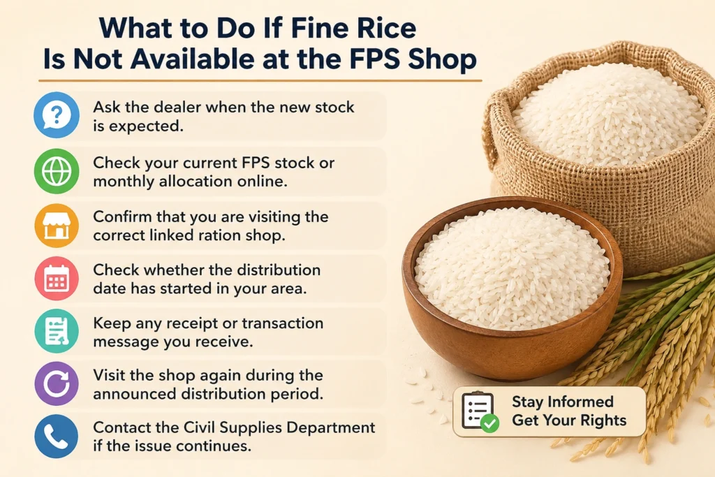 What to Do If Fine Rice Is Not Available at the FPS Shop